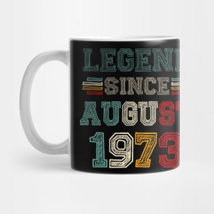 50 Years Old Legend Since August 1973 50th Birthday Mug